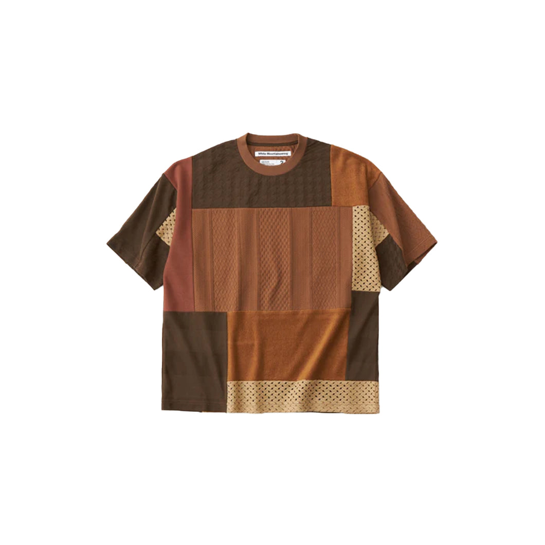 PATCHWORK T-SHIRT - BROWN