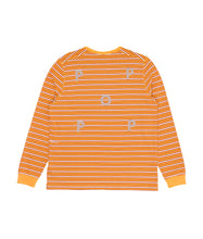 Load image into Gallery viewer, STRIPE LOGO LONGSLEEVE T-SHIRT - CITRUS
