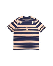 Load image into Gallery viewer, POP STRIPED LOGO T-SHIRT - SESAME
