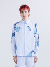 Load image into Gallery viewer, IN THE MOMENT STRIPE LS SHIRT - BLUE STRIPE
