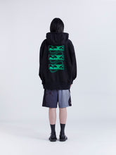 Load image into Gallery viewer, MS-DOS LOGO HOODED SWEAT - BLACK
