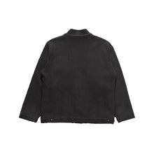 Load image into Gallery viewer, KIMONO DECK JACKET HERRINGBONE COTTON P - BLACK
