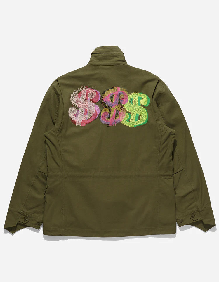 MAHA WARHOL DOLLAR M65 JACKET - OLIVE