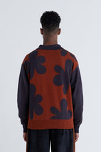 Load image into Gallery viewer, BLOCK KNIT LS POLO - SEAL
