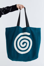 Load image into Gallery viewer, RECYCLED SHEARLING SPIRAL BAG - NORTH SEA GARDEN

