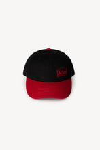 Load image into Gallery viewer, TEMPLE LABEL CAP - BLACK/RED
