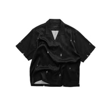 Load image into Gallery viewer, CHROME STAR CAMP COLLAR BUTTONDOWN - BLACK
