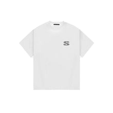 Load image into Gallery viewer, CHROME FLAME RELAXED TEE - WHITE
