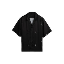 Load image into Gallery viewer, CHROME STAR CAMP COLLAR BUTTONDOWN - BLACK
