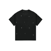 Load image into Gallery viewer, CHROME STAR RELAXED TEE - BLACK
