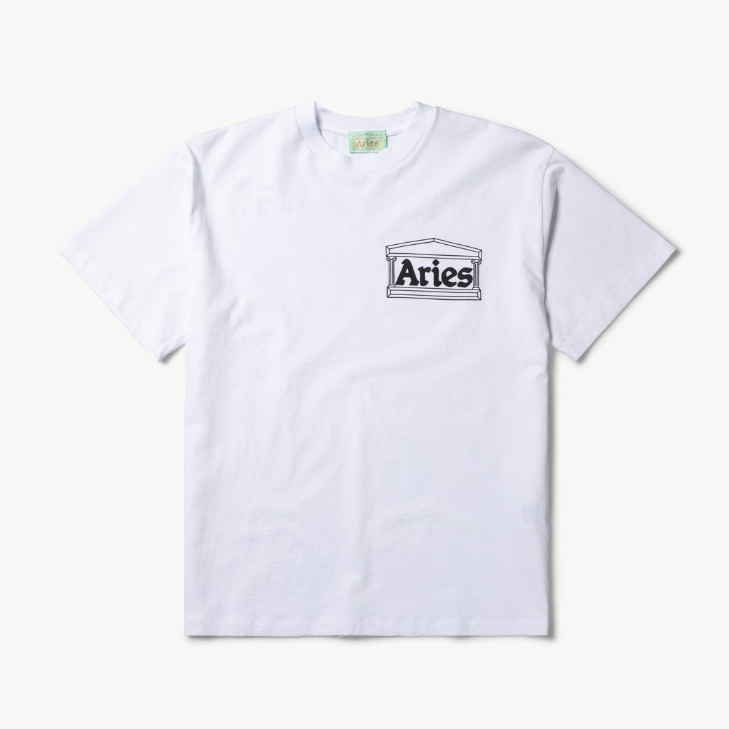 TEMPLE SS TEE - WHITE