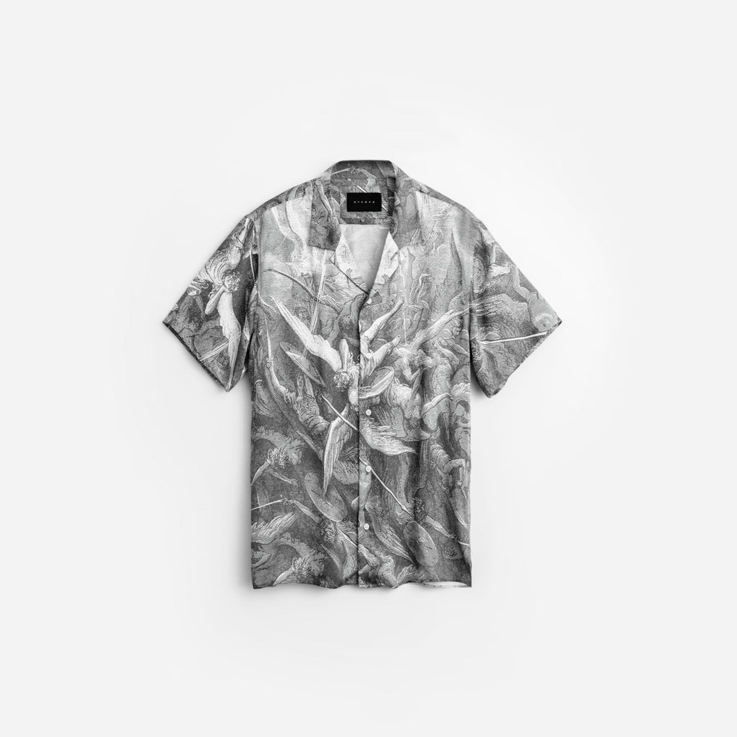 ANGELS CAMP COLLAR BUTTON DOWN - ANGEL PRINT