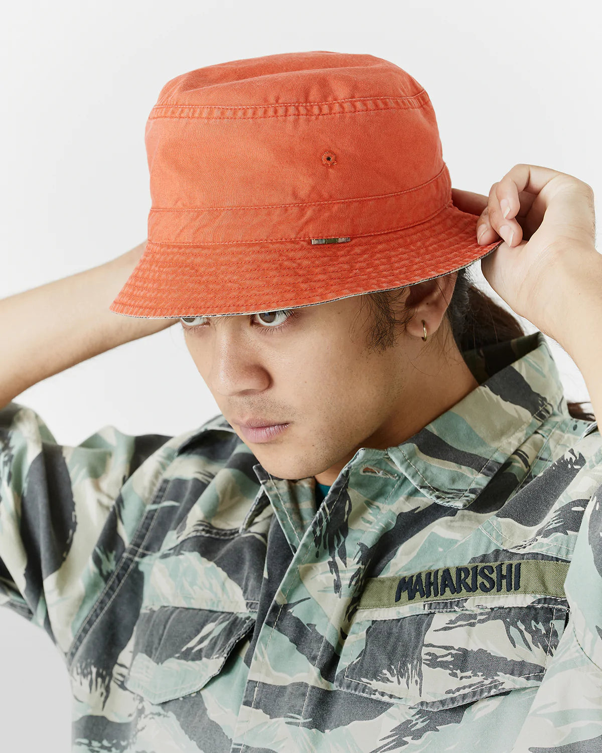 Reversible camo hot sale orange boonie hat