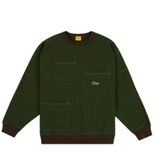 Load image into Gallery viewer, FRENCH TERRY POCKET CREWNECK - FOREST

