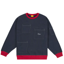Load image into Gallery viewer, FRENCH TERRY POCKET CREWNECK - MARINE
