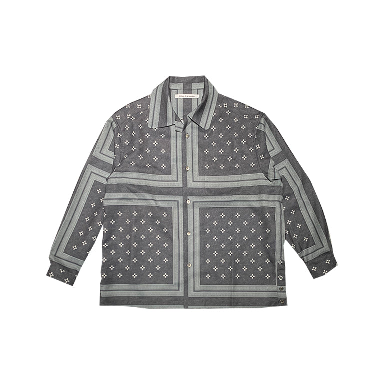 PERSONAL DATA PRINT SHIRT LS - N.GRAY