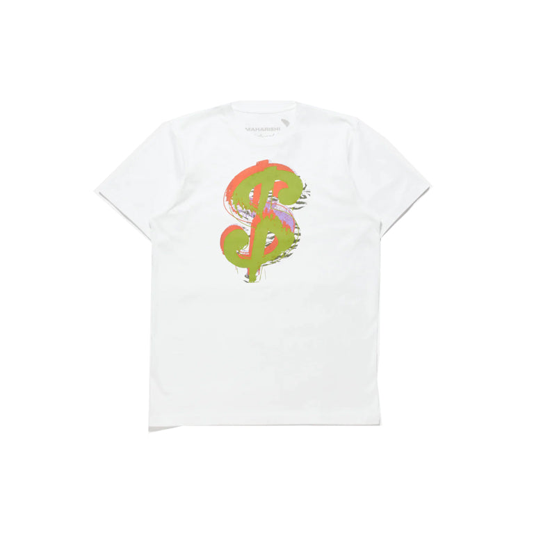 MAHA WARHOL DOLLAR SIGN T-SHIRT - WHITE