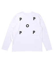 Load image into Gallery viewer, POP LOGO LONGSLEEVE T-SHIRT - WHITE/BLACK
